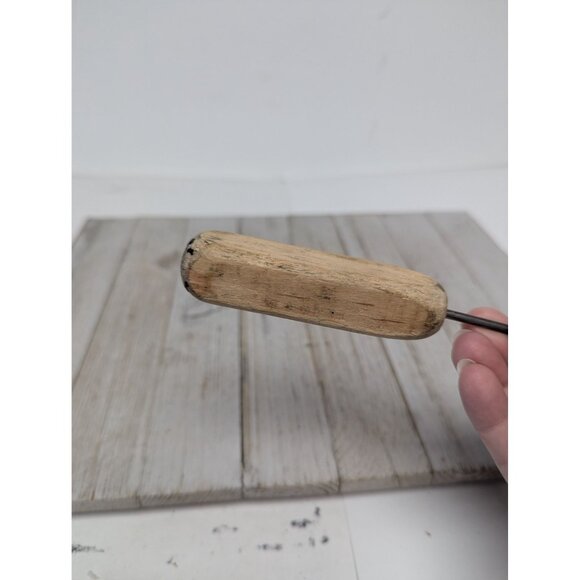 Vintage Ice Pick Wood Handle Steel Tip 7" - Picture 2 of 5
